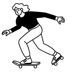 Skater silhouette vector illustration