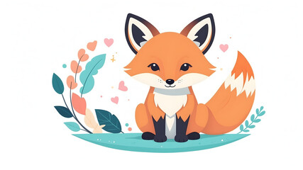 Obraz premium Fox Vector, Fox Illustration Vector, Fox Vector Art