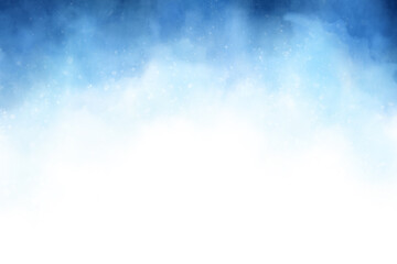 Blue hand painted watercolor background. Abstract aquarelle light blue backdrop for sale banner, ads, website, presentation, poster