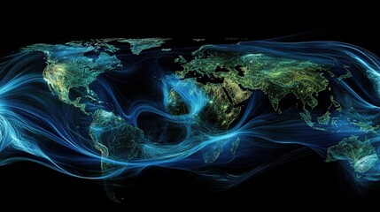 Vast Global Web of Interconnected Data Representing the Internet