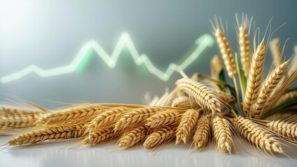 Wheat harvest agricultural field economic trends rural landscape close-up crop analysis and market insights