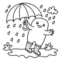 Spooky Buddies – Cute Halloween Coloring Pages with Bold Line Art | Halloween Coloring Page | Print
