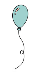 Balloon.Vector illustration in cartoon style.