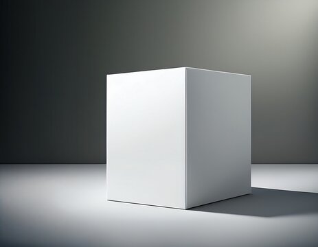 white box with shadow