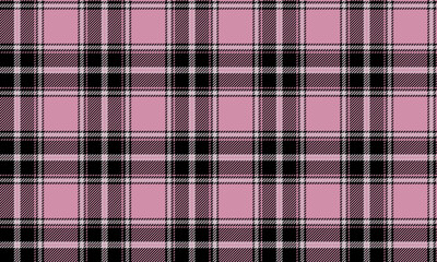 Seamless plaid pattern, black, pink, white, contemporary design for textiles and clothing, dresses, skirts, shirts and pants, adding style to fashion for every occasion.