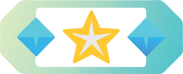 star shape decoration web icon