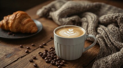 coffee and croissant