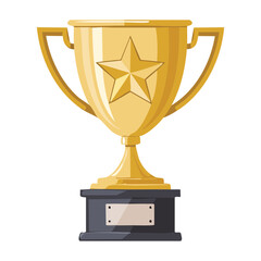 Elegant Gold Trophy Award Star Feature