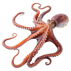 Obraz premium Ocean Cephalopod A Detailed View of an Octopus
