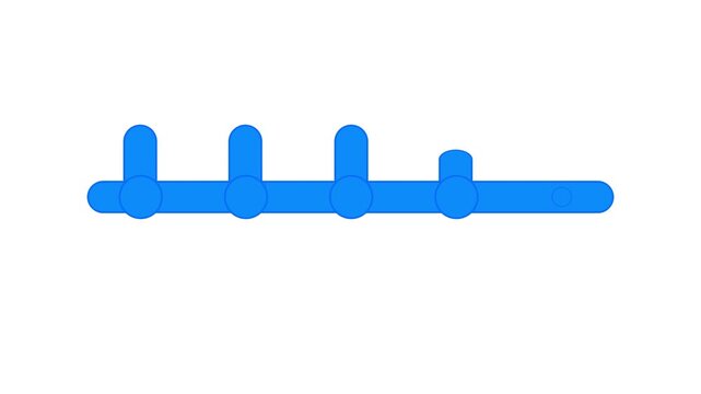timeline animation without background.animated circular step timeline for presentations video animation of progress template