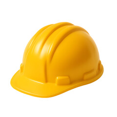 Fototapeta premium Yellow Construction Safety Helmet for Head Protection in Worksites