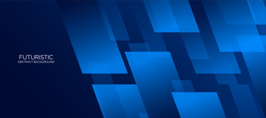 Futuristic abstract background. Glowing blue geometric lines design. Modern shiny blue diagonal lines pattern.