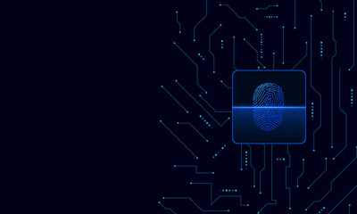 scan fingerprint, Cyber security and password control through fingerprints, access with biometrics identification	
