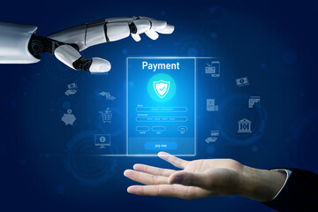 AI secures online payments through smart fraud detection, encrypted financial systems, and virtual...