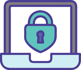 lock screen safe key icon vector illustration