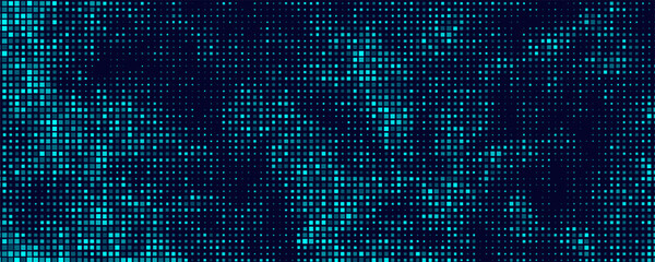 Abstract Finance Digital Business Background. Fintech Technology or Science Research Presentation Backdrop. Digital Crypto Business Vector Illustration.