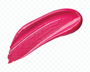 realistic 3d smooth glossy lipstick or paint swatch smear smudge in different color style isolated on white background	