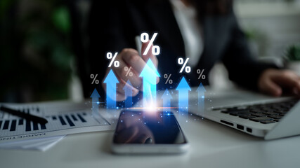 Rising interest rate reflects economic growth. Interest rate increase signals financial changes,...