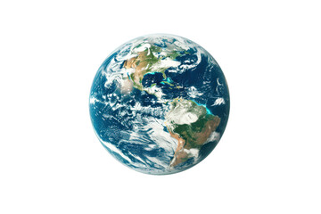 Fototapeta premium Full world globe graphic shown on transparent background