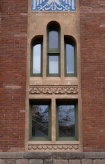 Barcelona Art Nouveau Museums, Spain. (Arquitectura modernista). Sant Pau hospital, Barcelona.