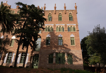 Barcelona Art Nouveau Museums, Spain. (Arquitectura modernista). Sant Pau hospital, Barcelona.