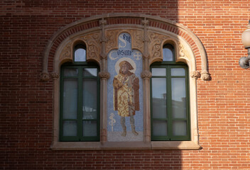 Barcelona Art Nouveau Museums, Spain. (Arquitectura modernista). Sant Pau hospital, Barcelona.