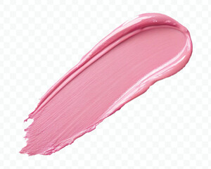 realistic 3d smooth glossy lipstick or paint swatch smear smudge in different color style isolated on white background	