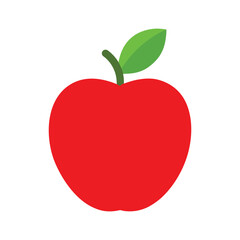 red apple vector illustration