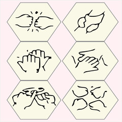 Obraz premium vector set of friendship 4