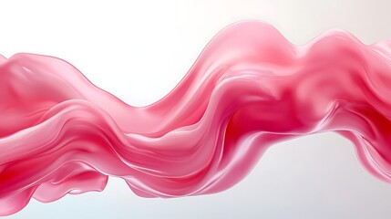 Obraz premium Abstract pink flowing fabric