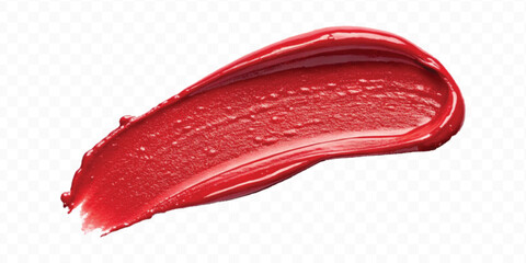 realistic 3d smooth glossy lipstick or paint swatch smear smudge in different color style isolated on white background	