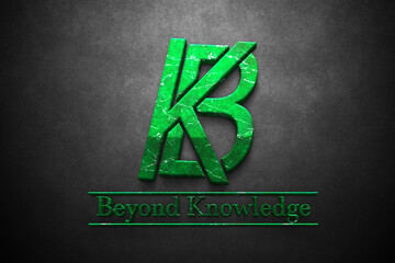 Knowledge Abstraction 3D Logo, Educational Tech BK Logo, Modern Learning 3D Alphabet, Innovative Knowledge 3D Icon, Future of Knowledge BK Design, BK 3D Icon, Beyond K Logo, 3D BK Design, Abstract BK

