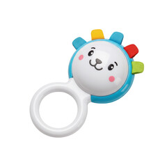 Colorful lion-shaped baby rattle toy for infants and toddlers  