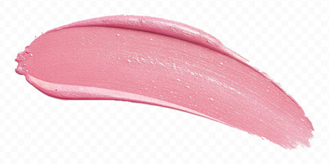 realistic 3d smooth glossy lipstick or paint swatch smear smudge in different color style isolated on white background	