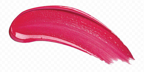 realistic 3d smooth glossy lipstick or paint swatch smear smudge in different color style isolated on white background	