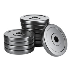 Gym Workout Weight Plates Training Bodybuilding Fitness Equipment Strength on transparent background