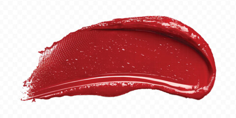  realistic 3d smooth glossy lipstick or paint swatch smear smudge in different color style isolated on white background