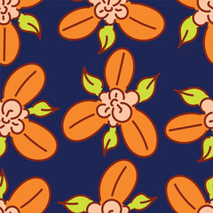 seamless pattern with flowers