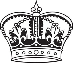 royal crown vector