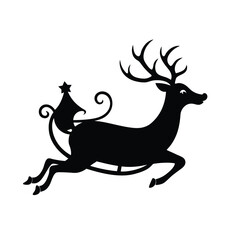 christmas-reindeer-flying-with-sleigh-silhouette-i.eps