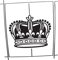 royal crown vector illustration