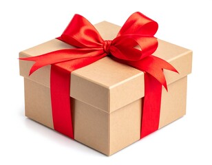 Gift box with red ribbon (2)