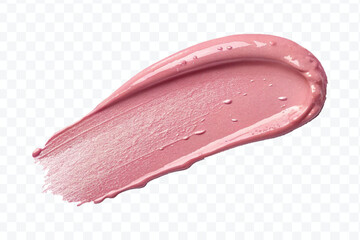  realistic 3d smooth glossy lipstick or paint swatch smear smudge in different color style isolated on white background