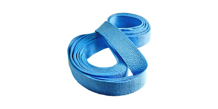 Blue Martial Arts Belt. Symbol Of Achievement And Discipline In Martial Arts Training Isolated On Transparent Background