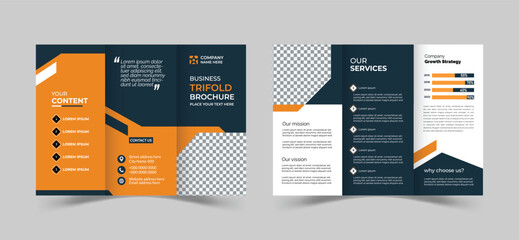 Creative and Professional tri fold brochure template design