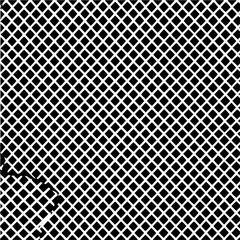 Naklejka premium Dense crisscross pattern of white lines forming diamond shapes on a black background creates texture effect