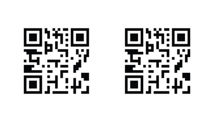 qr code icon vecrtor.
