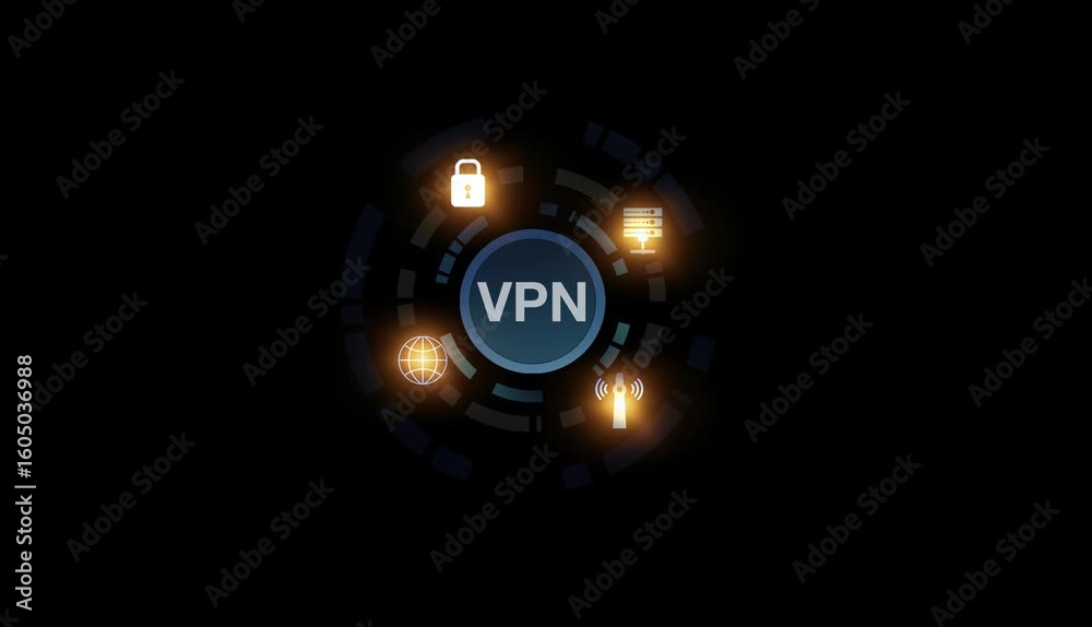 Poster vpn(virtual private network) secure connection.remote server private internet network to protect pri