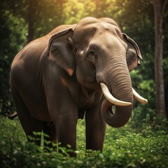 Fototapeta premium elephant in the forest 