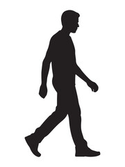 Man standing silhouette